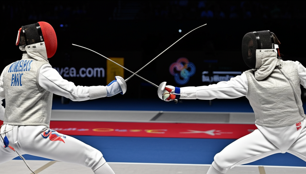 Fencing in action