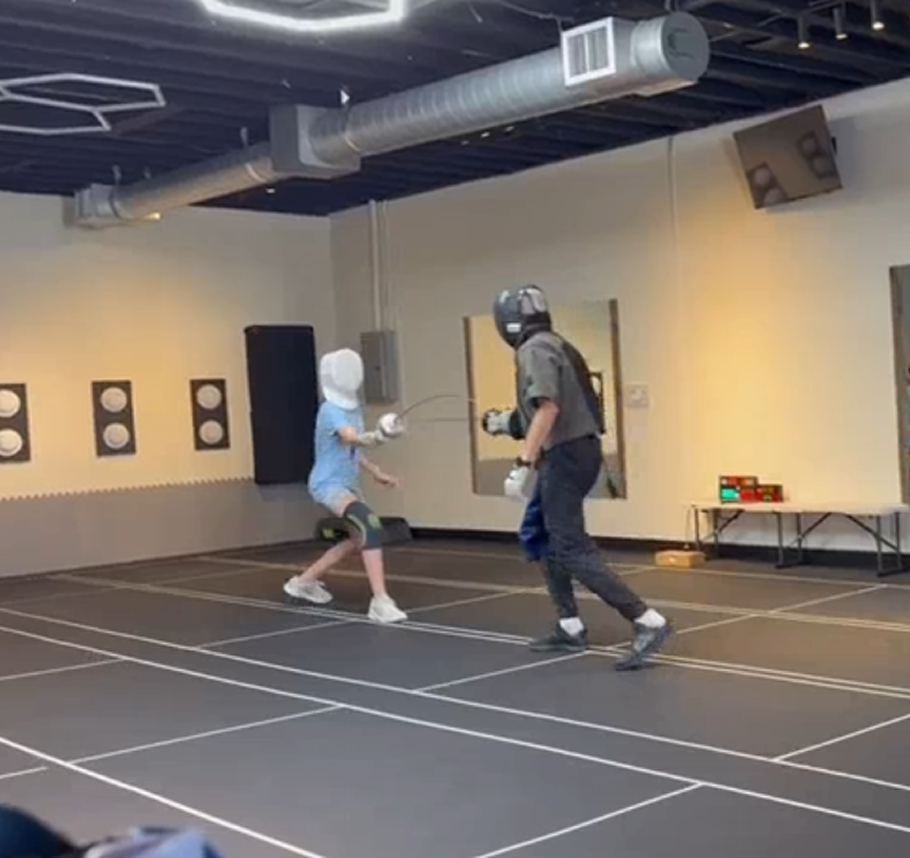 Gabri training at Sequoia Fencing Academy