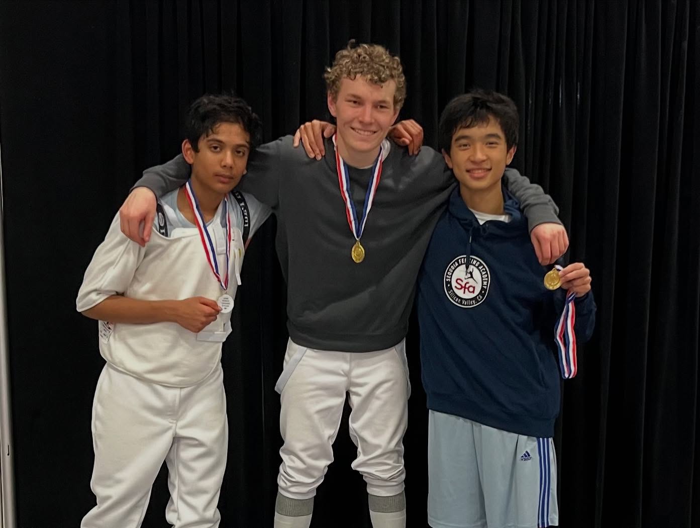 Sequoia Fencing Academy athlete after a podium finish